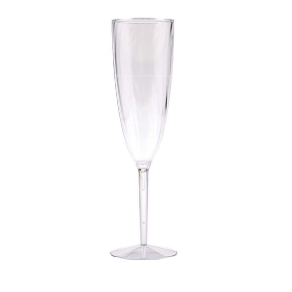 HyHousing 6 Oz Clear Glasses 16 Pack, Hard Disposable Plastic Champagne Flute - Picture 1 of 7